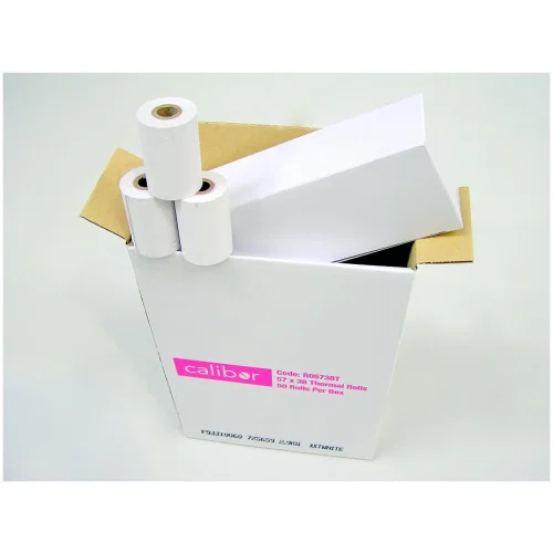 CALIBOR THERMAL PAPER 57X38 50 ROLLS / BOX