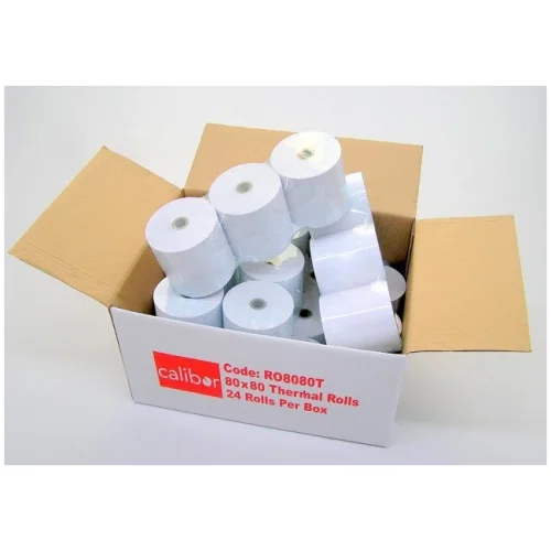 CALIBOR THERMAL PAPER 80X80 24 ROLLS/BOX